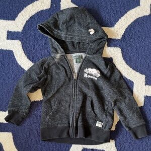 Roots Kids Charcoal Zip-Up Hoodie